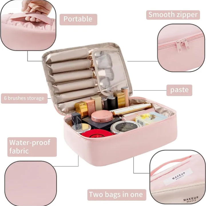 Waterproof 2-in-1 Makeup Storage Bag