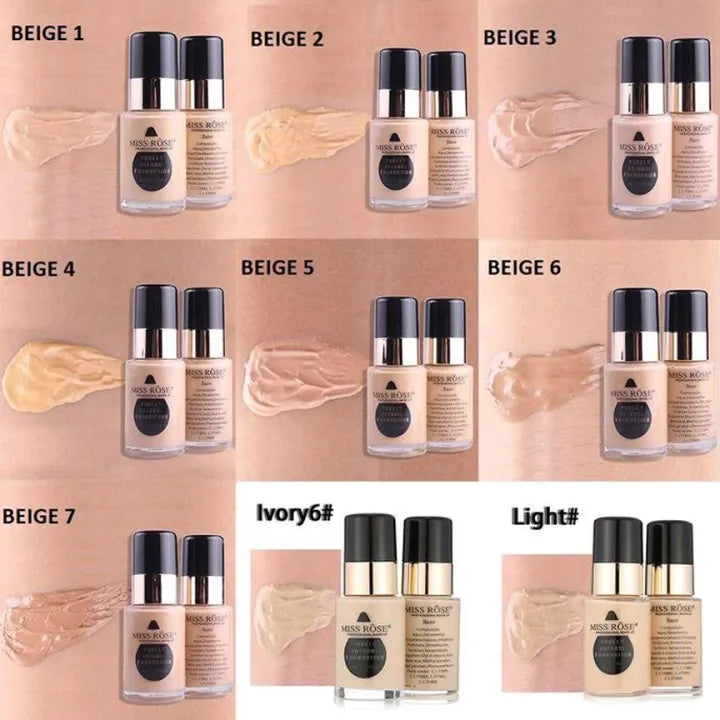 Miss Rose Waterproof Foundation, 30ml
