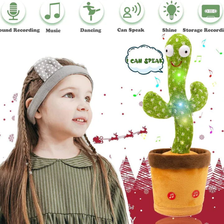 Dancing Talking Cactus Toy with USB Charge