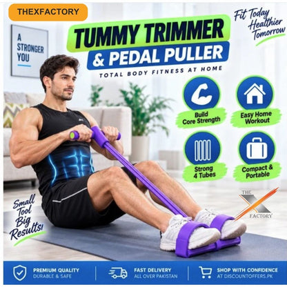 Tummy Trimmer & Pedal Puller Fitness Exercise tool