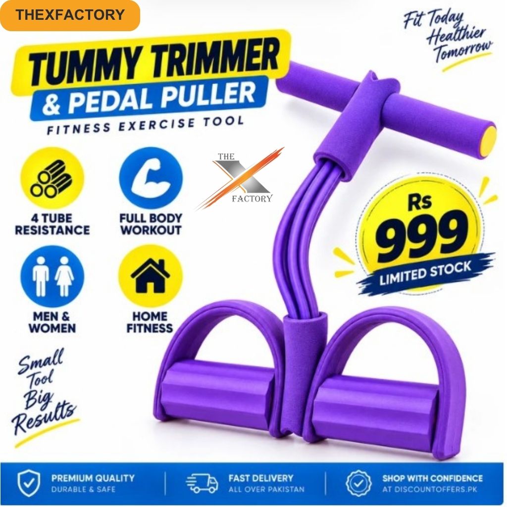 Tummy Trimmer & Pedal Puller Fitness Exercise tool
