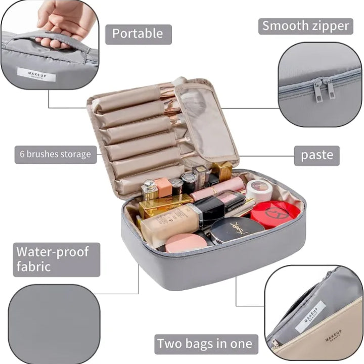 Waterproof 2-in-1 Makeup Storage Bag