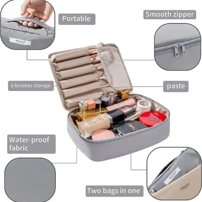Waterproof 2-in-1 Makeup Storage Bag