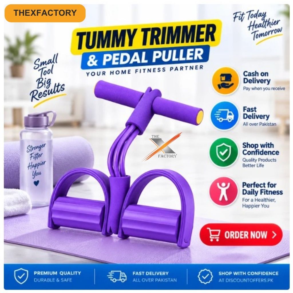 Tummy Trimmer & Pedal Puller Fitness Exercise tool