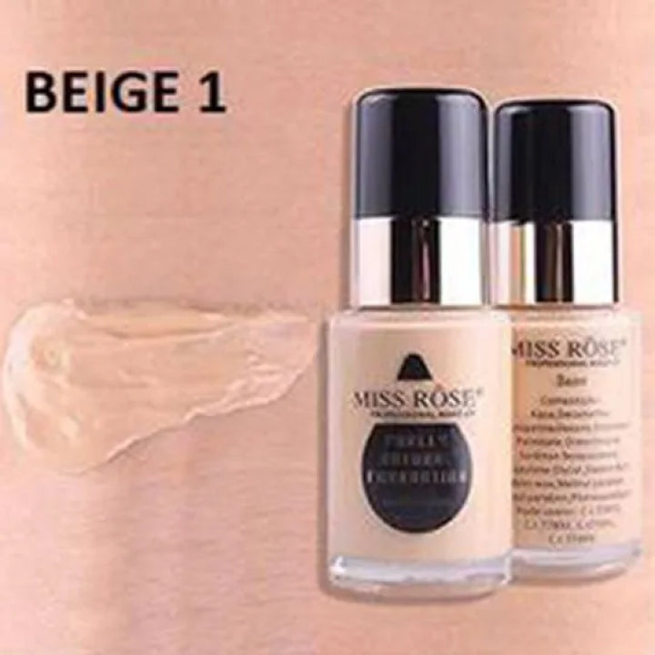 Miss Rose Waterproof Foundation, 30ml