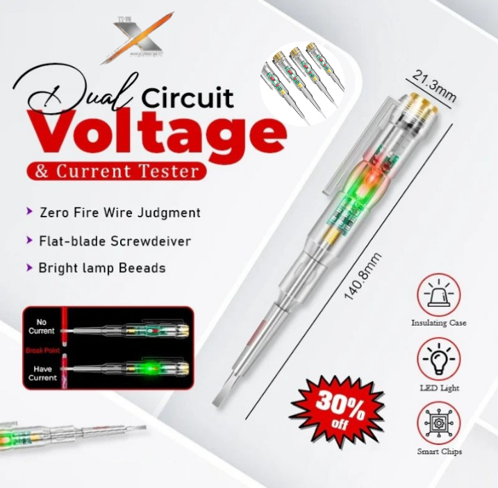 Dual Circuit Voltage & Current Tester
