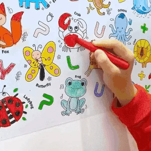 Children's Coloring Drawing Roll Sticker