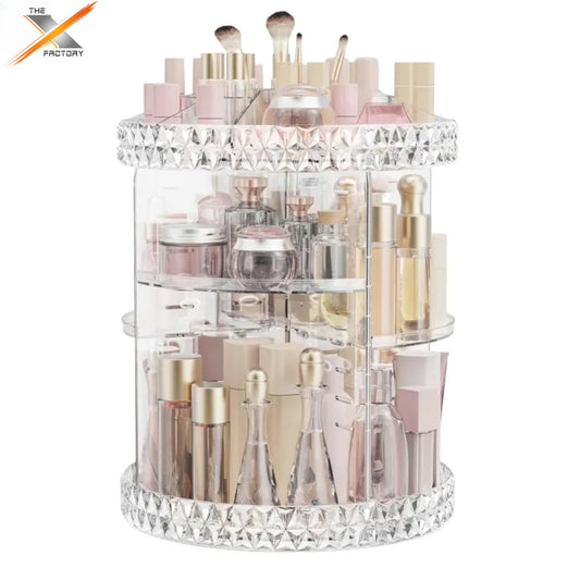 360° Rotating Makeup Organizer Stand