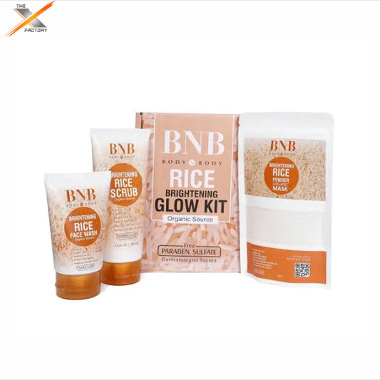 Rice Brightening Glow Kit || 3 in 1 facial kit Face wash Scrub And face Mask