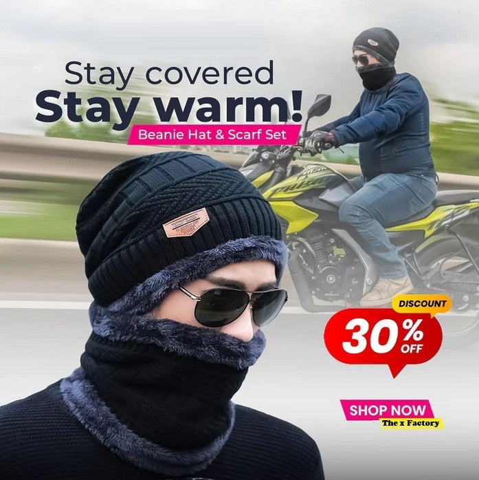 Beanie Hat And Scarf Set