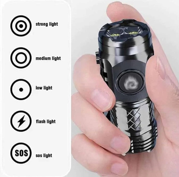 Three-Eyed Monster Mini Flash Super Power Flashlight
