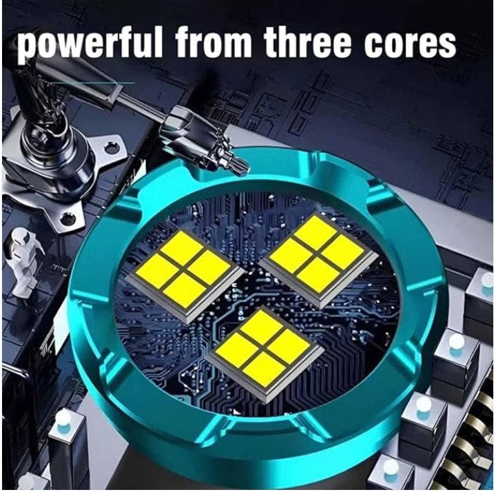 Three-Eyed Monster Mini Flash Super Power Flashlight