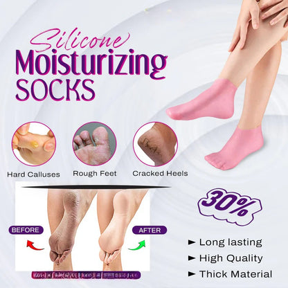 Silicone Moisturizing Socks - High Quality & Long Lasting