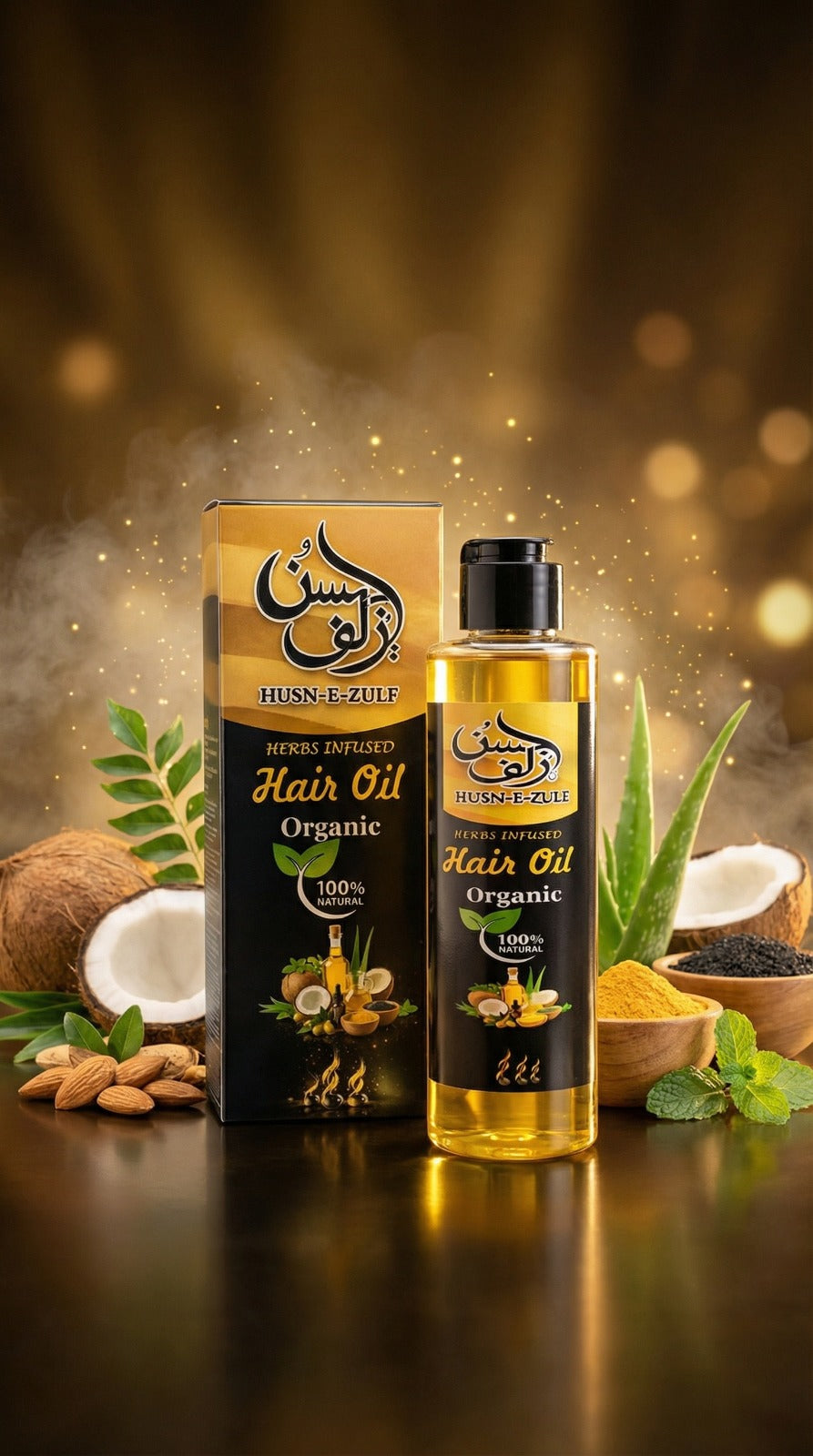 Husn-e-Zulf Organic Hair Oil