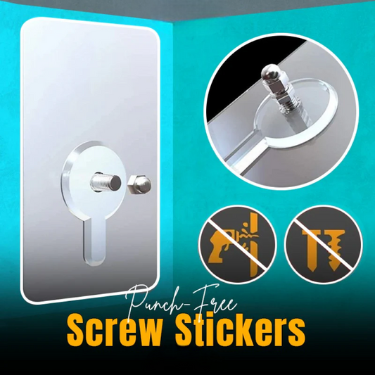 Punch-Free Screw Stickers