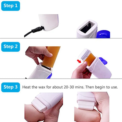 3-in-1 Depilatory Wax Heater Machine