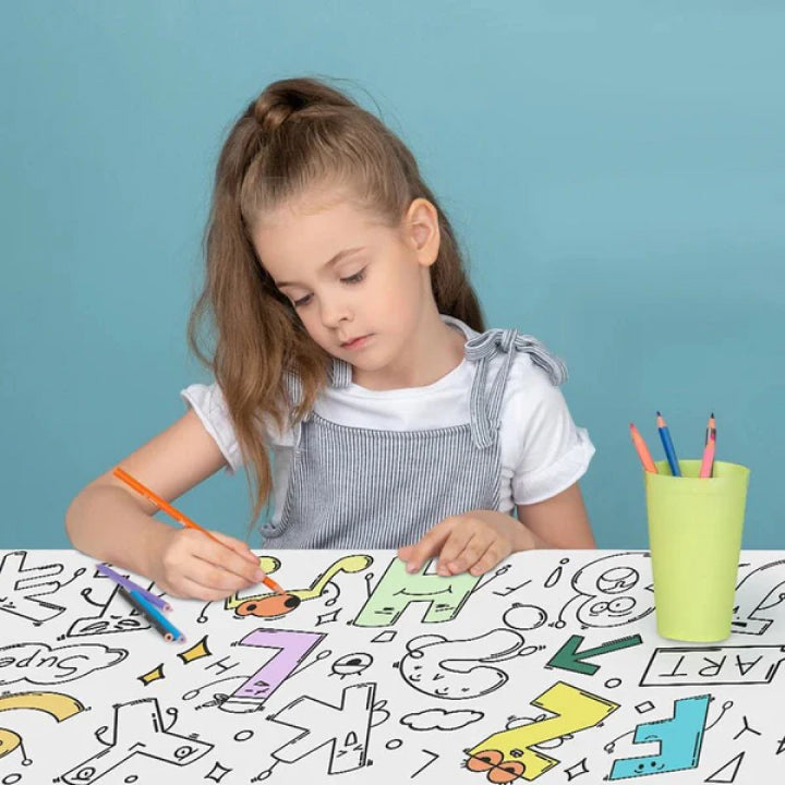 Children's Coloring Drawing Roll Sticker