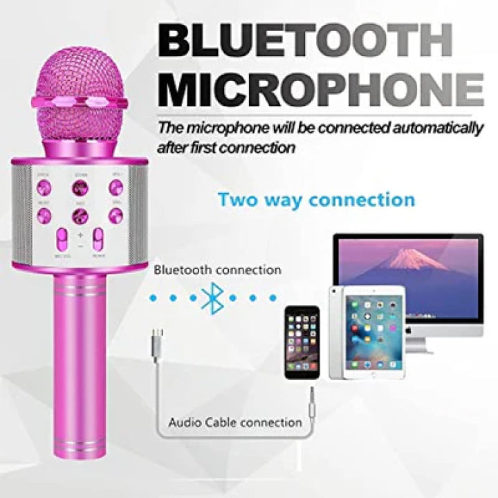 Bluetooth Wireless Microphone with Speaker