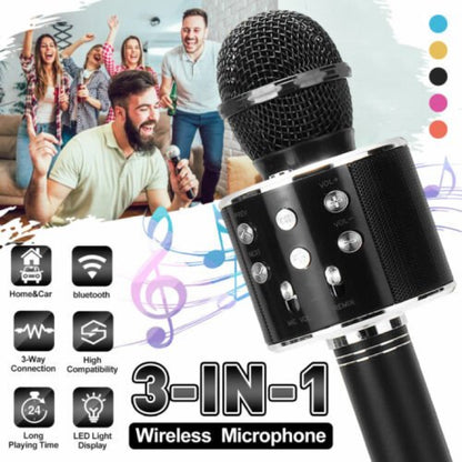 Bluetooth Wireless Microphone with Speaker
