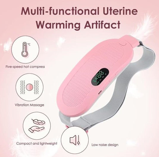 Electric Period Cramp Massager – Gentle Heating Pad for Quick Relief