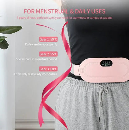 Electric Period Cramp Massager – Gentle Heating Pad for Quick Relief