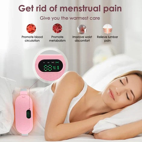 Electric Period Cramp Massager – Gentle Heating Pad for Quick Relief
