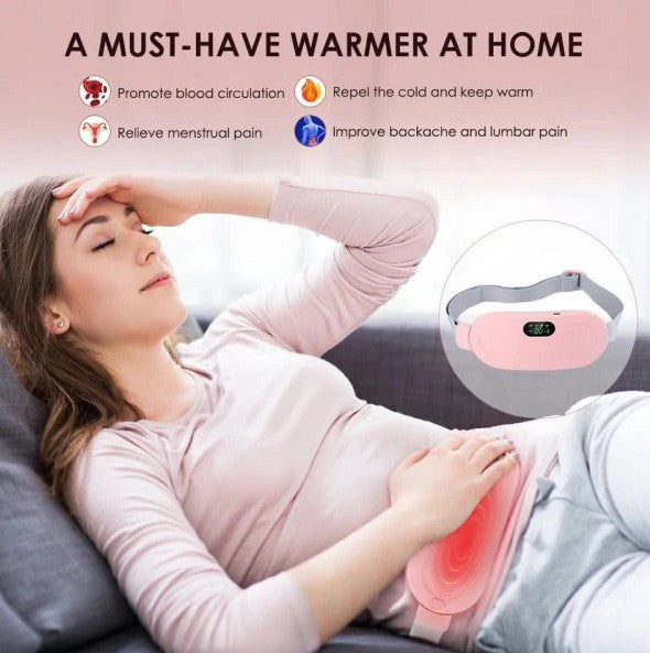 Electric Period Cramp Massager – Gentle Heating Pad for Quick Relief