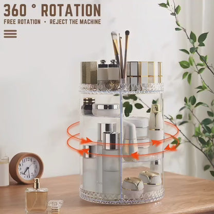 360° Rotating Makeup Organizer Stand
